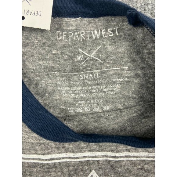 Depart West Explore the Wild LS Raglan Graphic T Shirt Women's Small Gray - Picture 3 of 5